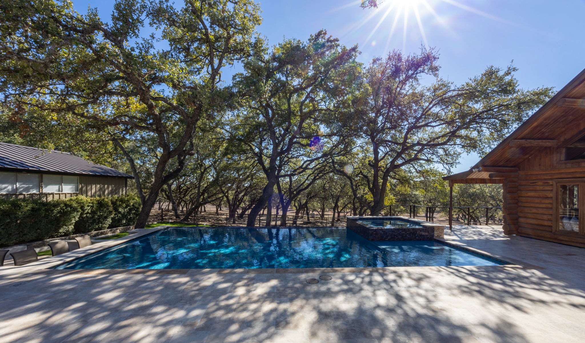 Contemporary pool design with clean lines